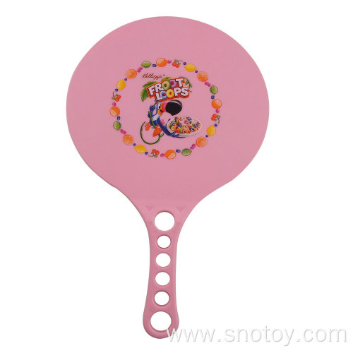 ps pp plastic promotion beach racket with logo